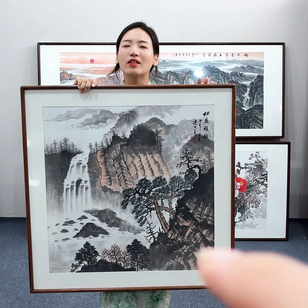 国画手绘作品80.80尺寸