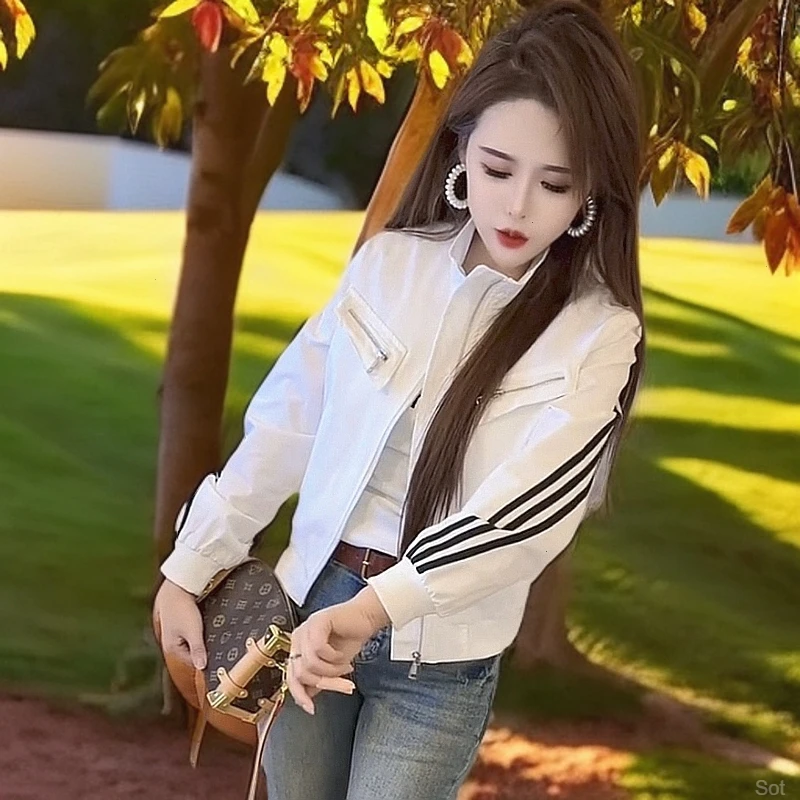 女短外套防晒韩版春季显瘦时尚帅气高档洋气正肩上衣外穿设计拼接