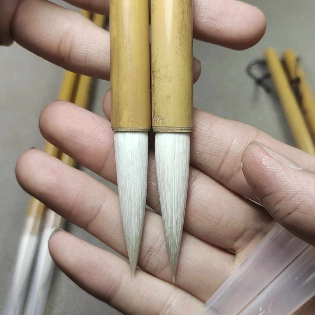 笔杆瑕疵 出锋4.5*1.0cm 细光峰纯羊毫不加健2支