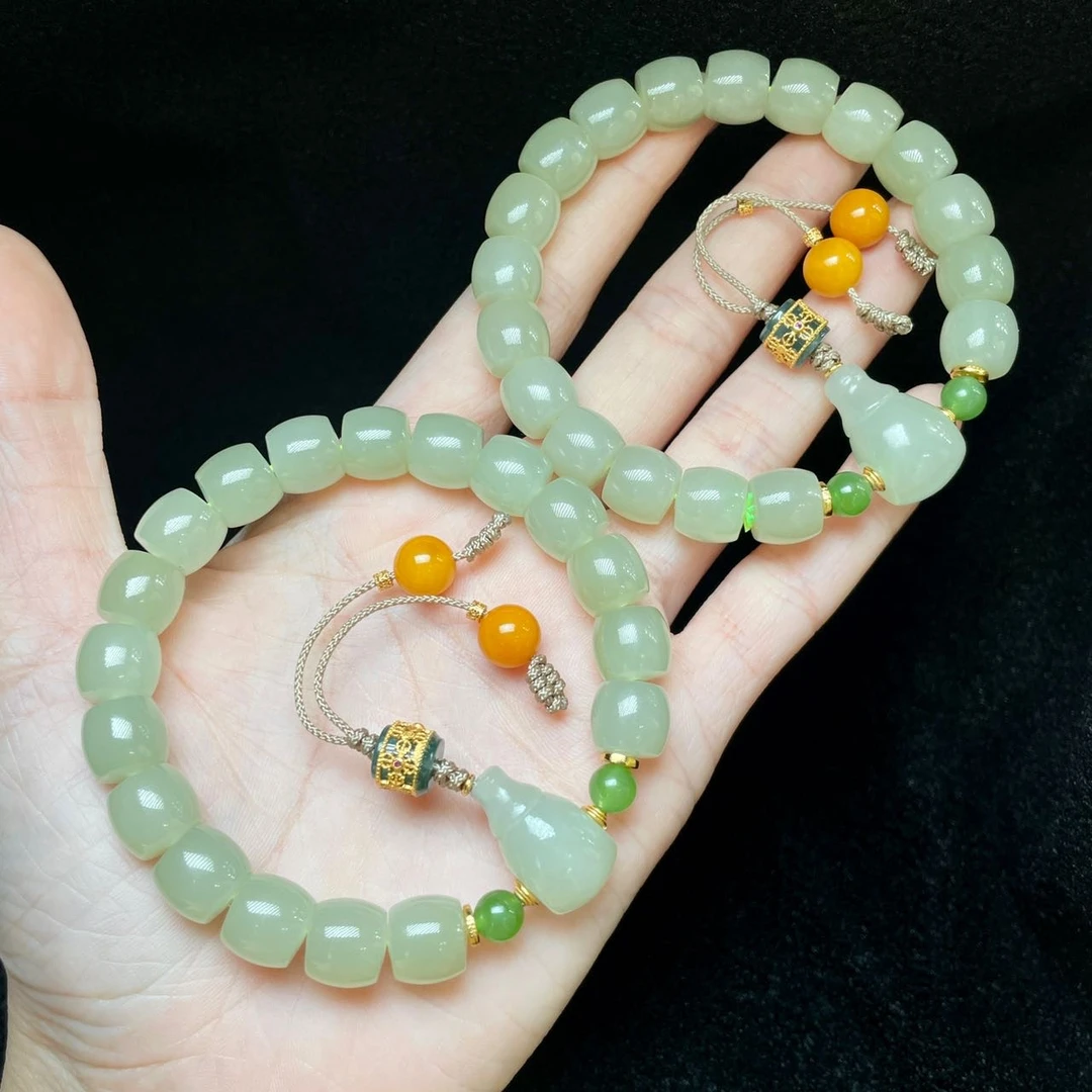 【云上叙】17 V32146-和田玉DIY手串-多样性发其一-9x8.5mm（东哥）