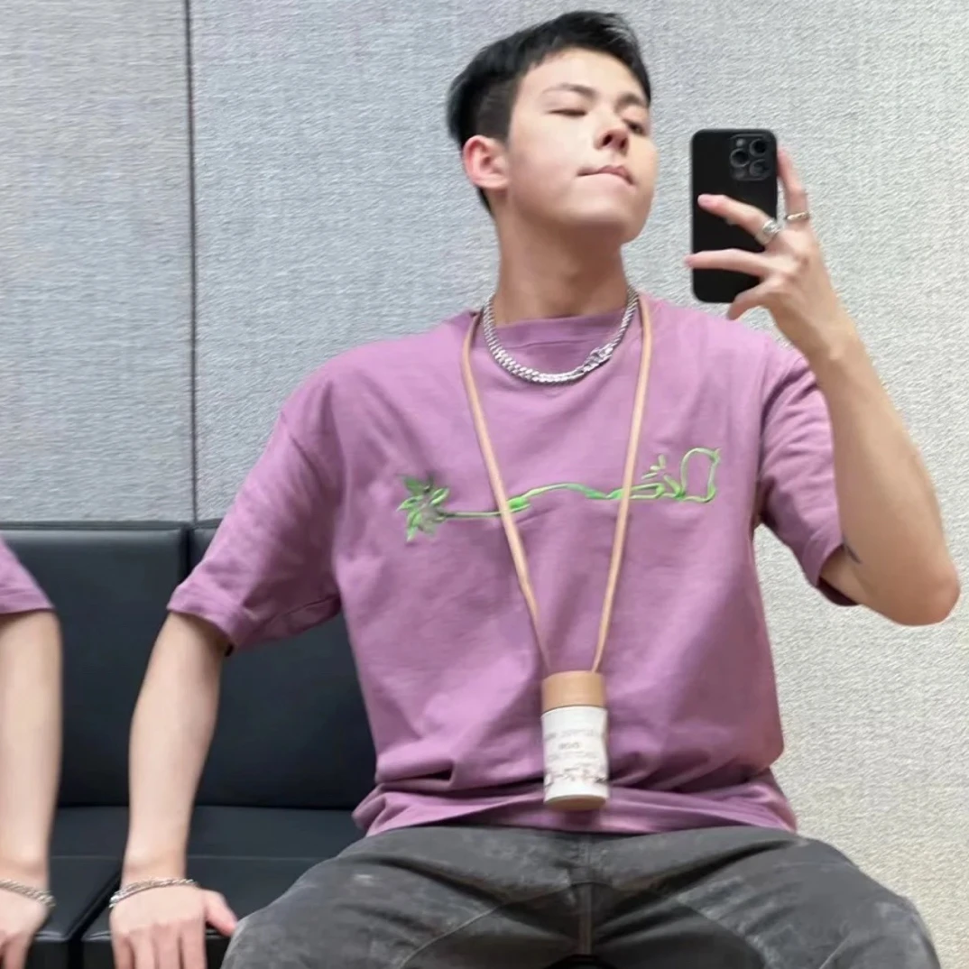 未使用 DIOR/迪奥 （ll） 008821 Travis Scott 草写刺绣短袖