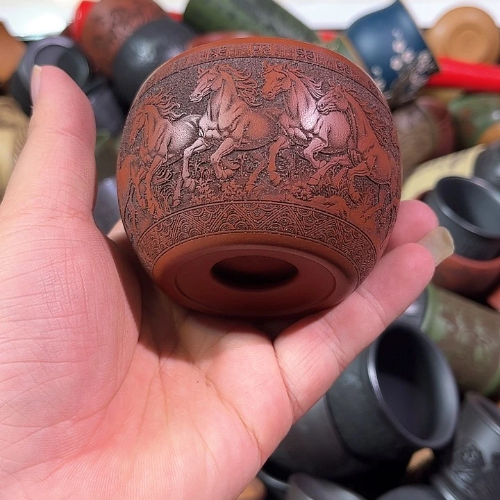茶杯紫砂全手工紫砂主人杯