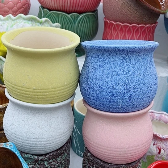 多肉绿植陶瓷花盆9.9包邮，有空