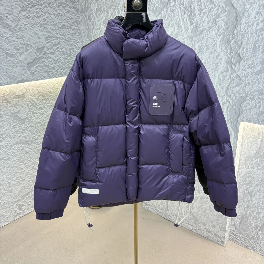 『美式休闲』男士高档立领羽绒服 新国标白鸭绒保暖外套