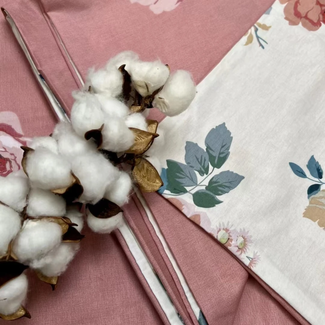 春季新品花型斜纹纯棉全棉亲肤优雅高端赫莲娜AB版本四件套