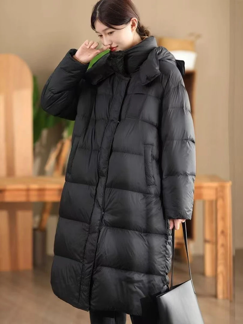白鹅绒女长款经典款休闲时尚潮流保暖鹅绒服