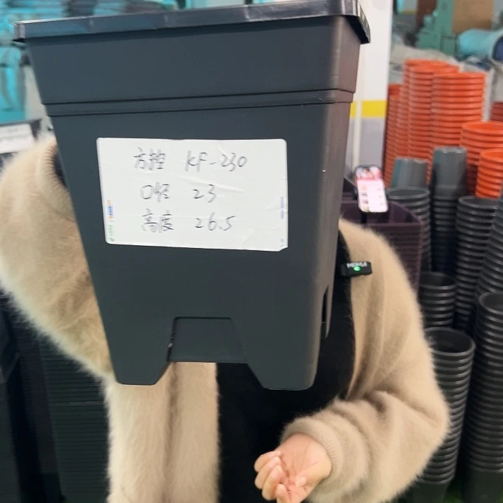 清仓方盆口23高26黑色无托5只