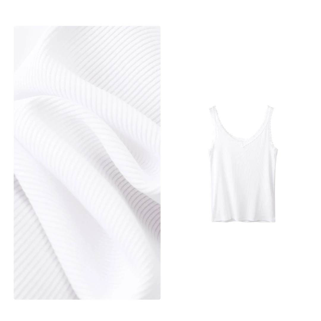 门店24&9！夏日必备！经典内搭/蕾丝花边V领显瘦打底背心女 C21334