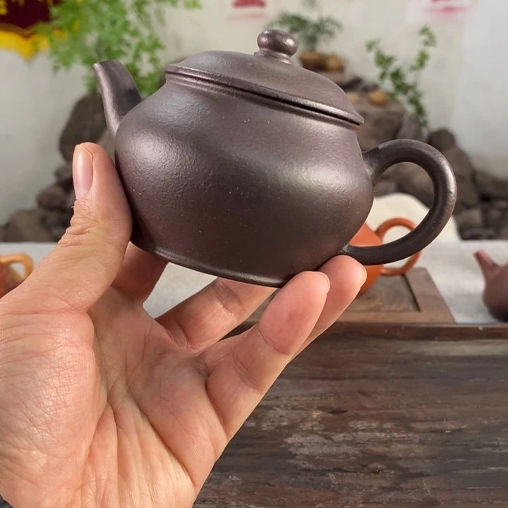 紫砂茶壶宜兴天青210