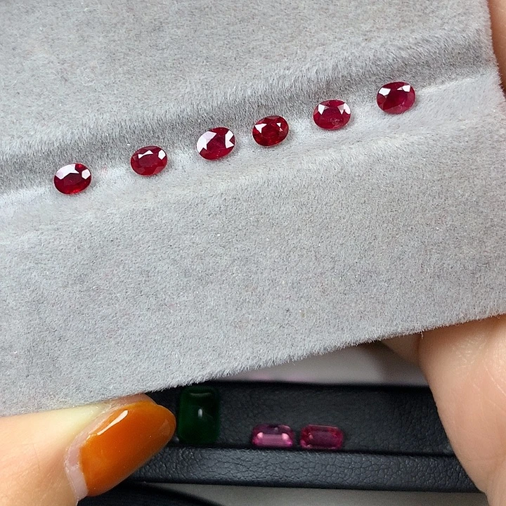 红宝石裸石6急鸽血红红宝石