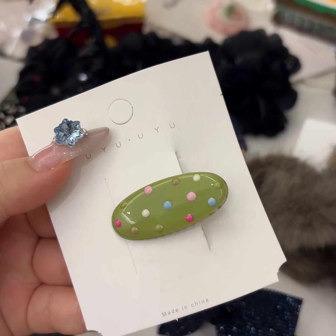 皮质铁合金发饰发夹
