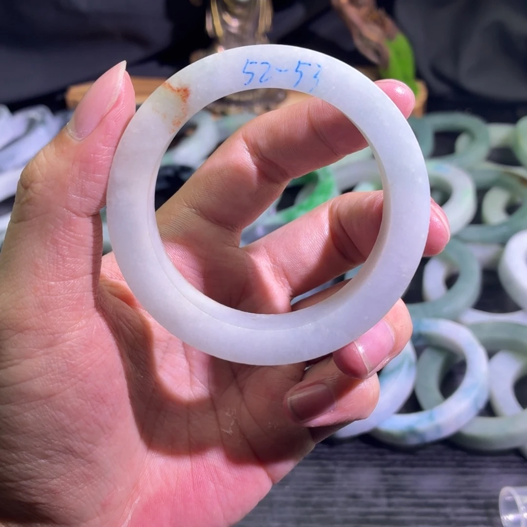 定制翡翠未镶嵌天然纹理随机，追求完美者慎拍