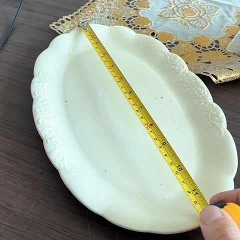 微瑕，不能明火，口径30高度1.5宽18，2个鱼盘黑点