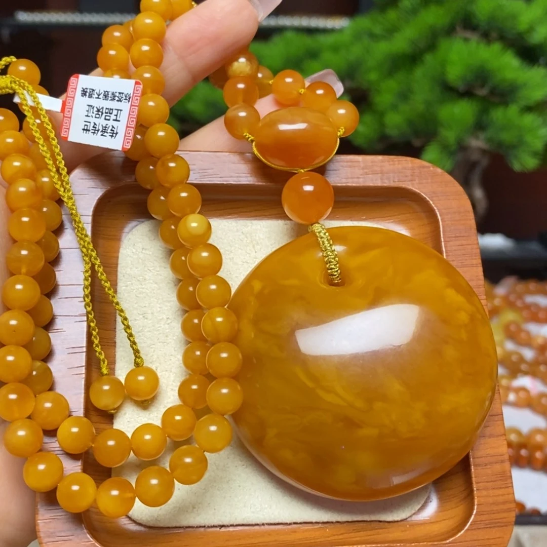 【闪购商品】蜜蜡颈饰未镶嵌项链