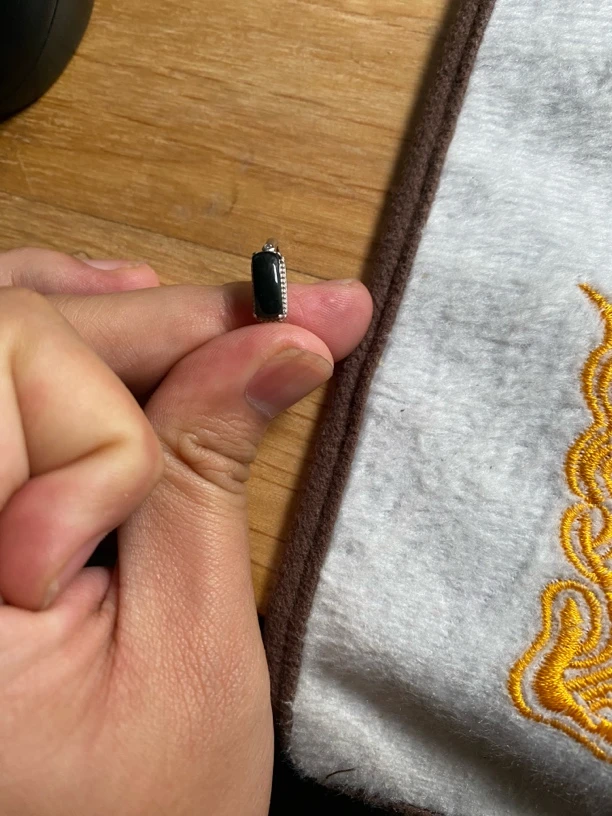 天然A货墨翠女戒