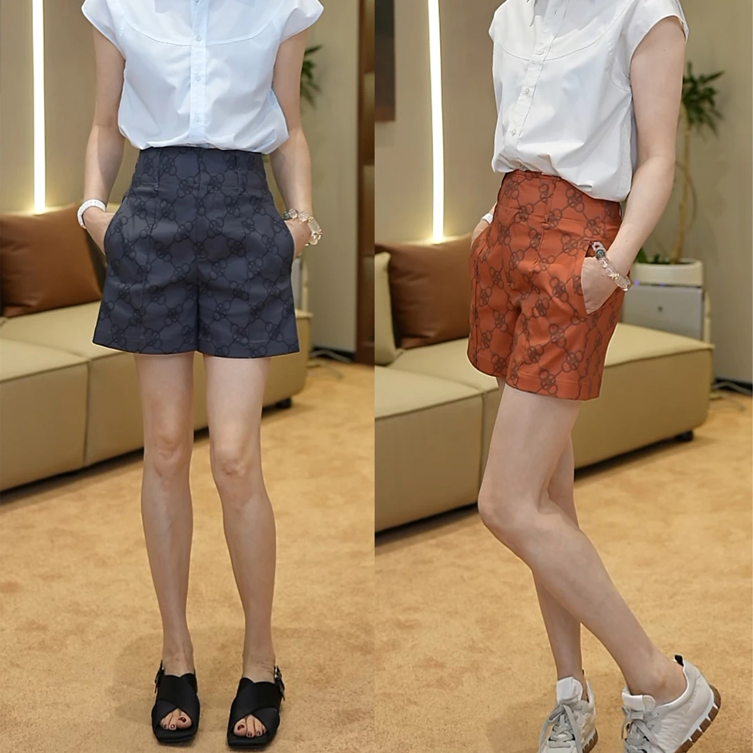 BARRIAILEN | 潮流印花休闲五分短裤-2417242