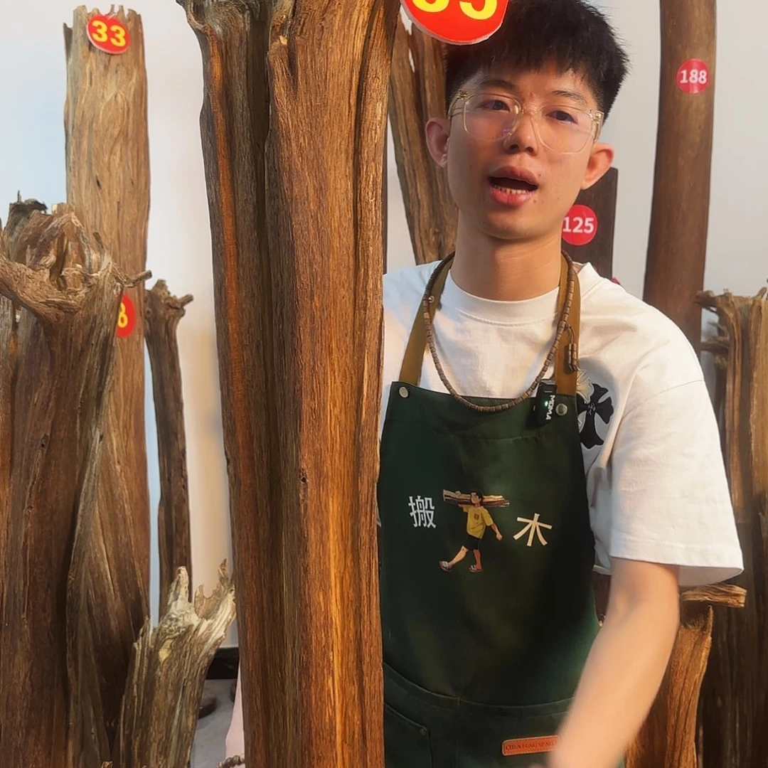 沉香摆件天然沉香原木摆件➕底座