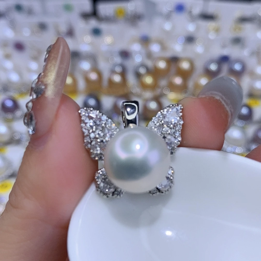 颈饰合金淡水珍珠