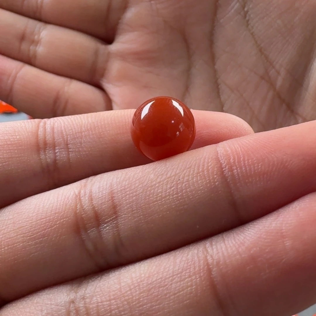 南红玛瑙未镶嵌圆珠11.6mm