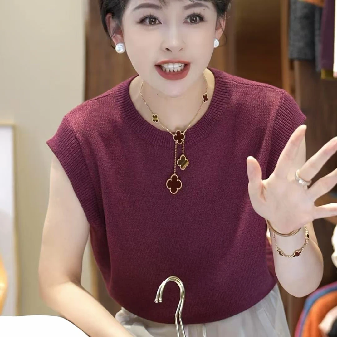 【和纸纱夏季】清爽减龄百搭小飞袖冰凉背心 MG8250