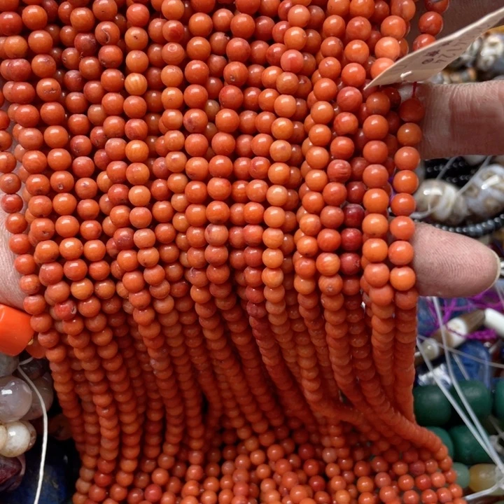 玛瑙/玉髓合金珠宝半成品一条4.6-5mm三姑娘