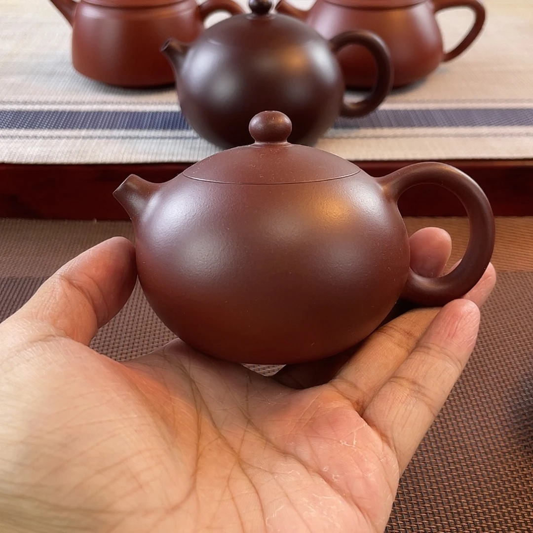 紫砂壶原矿龙血砂西施器型