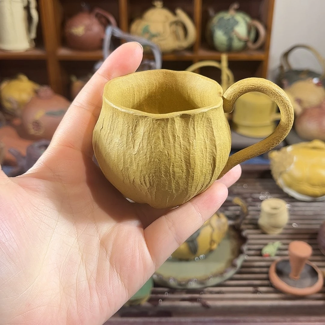 紫砂茶宠紫砂莲捧杯