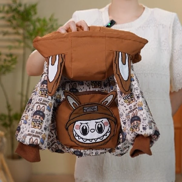 【小豆叮】儿童冬季2025新款棉服卡通潮流连帽男女孩保暖外套