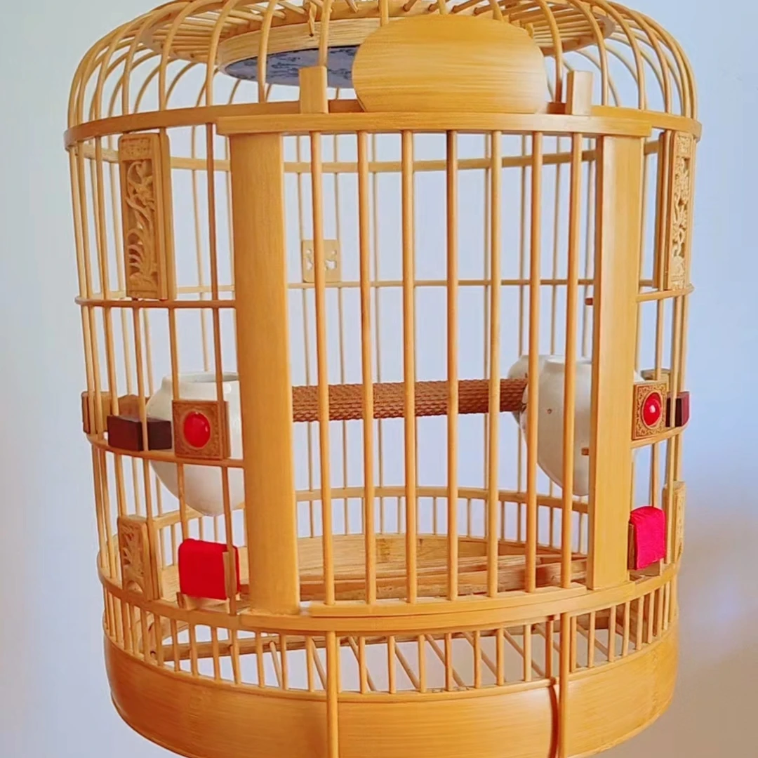 手工川笼带扳指葫芦配件画眉鸟笼全套含扣手天棚包邮