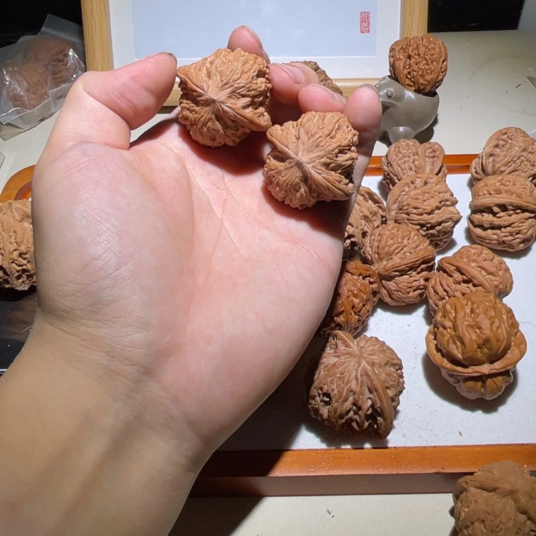 文玩核桃把件37全品磨盘