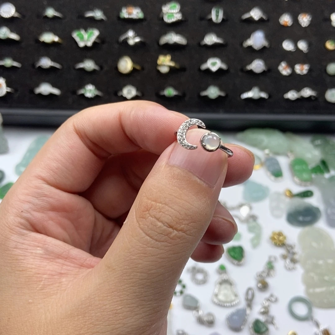 翡翠银S925镶嵌颈饰