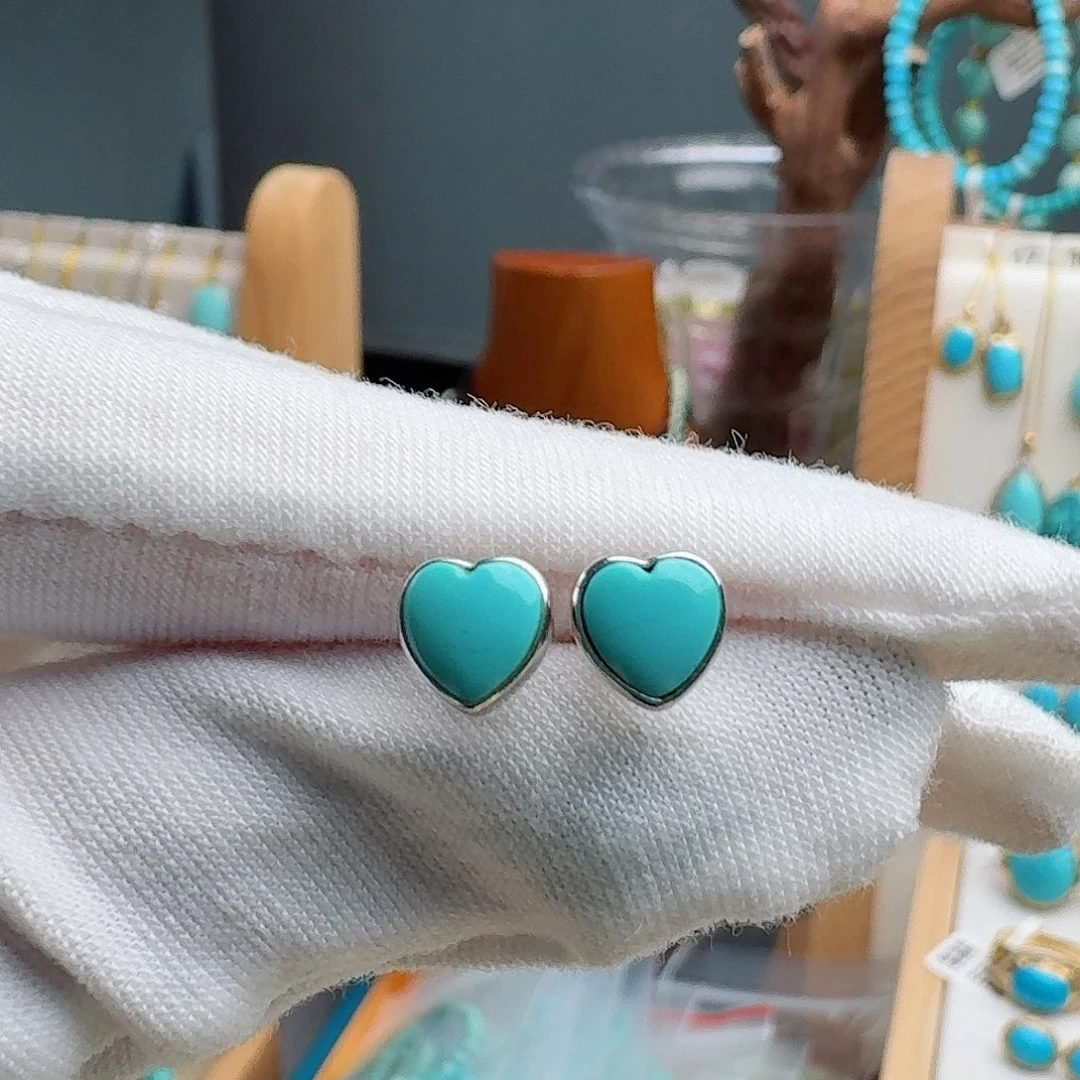 绿松石银S925镶嵌珠宝奇石