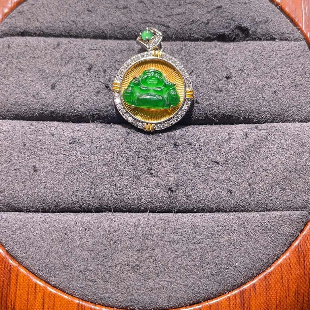 翡翠银S925镶嵌颈饰