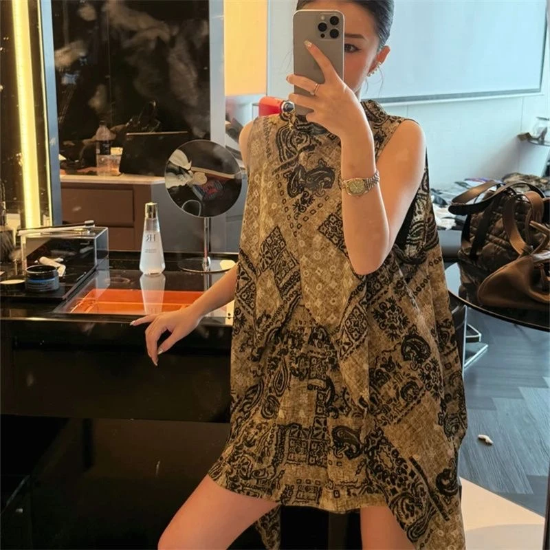 钱风复古套装女夏季设计师款一整套ootd穿搭新款度假风短裤+上衣