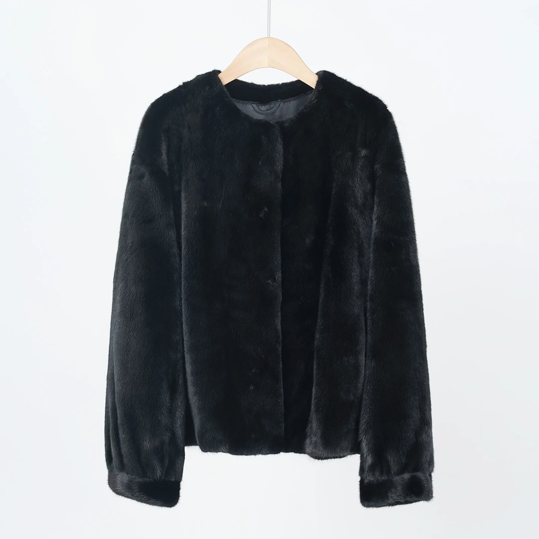 美国进口宝嘉美貂绒轻熟奢感女士外套（241708）2348