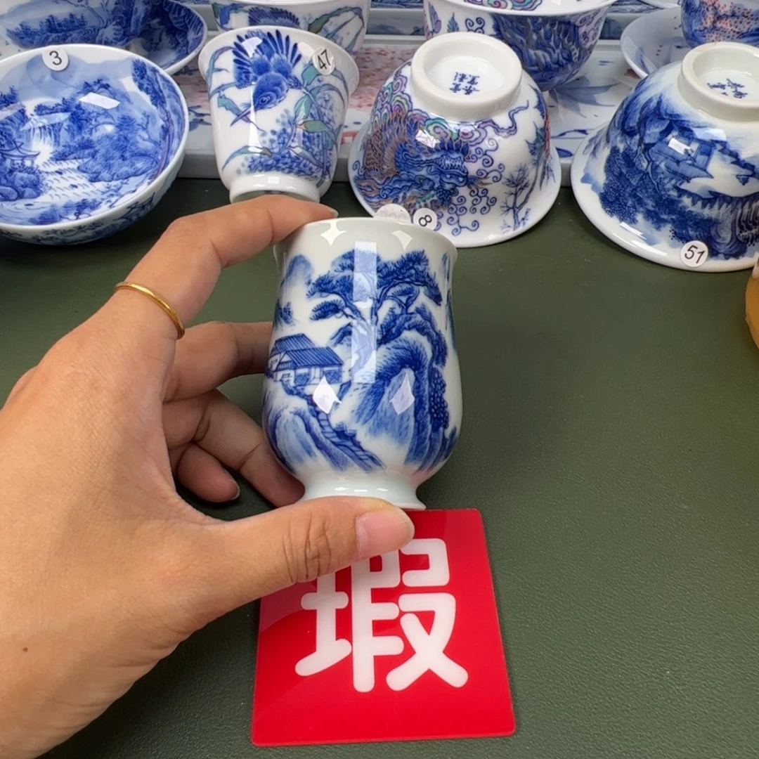 景德镇纯手工纯手绘茶具木木265