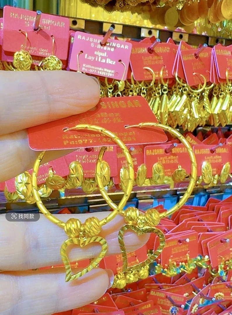 铜合金耳饰 laylabiz 铜合金不掉色的耳环