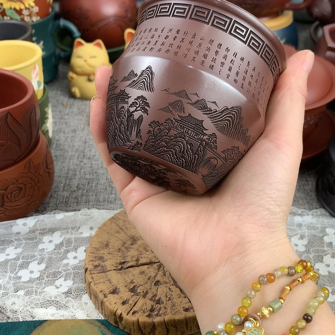 茶杯紫砂高端主人杯