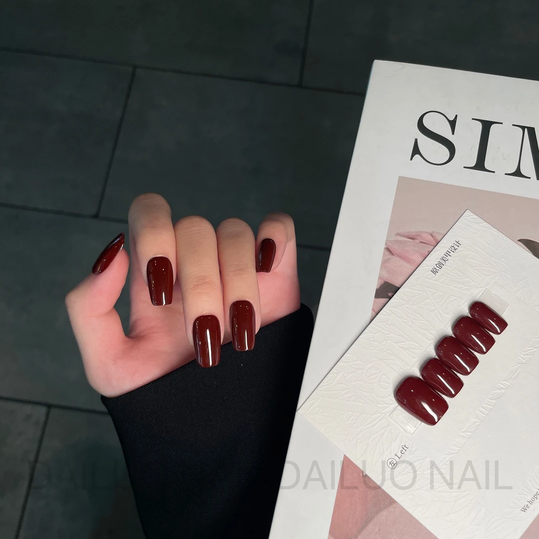 【极致单色】手工穿戴甲-多种颜色可选显白百搭精致气质美甲贴片