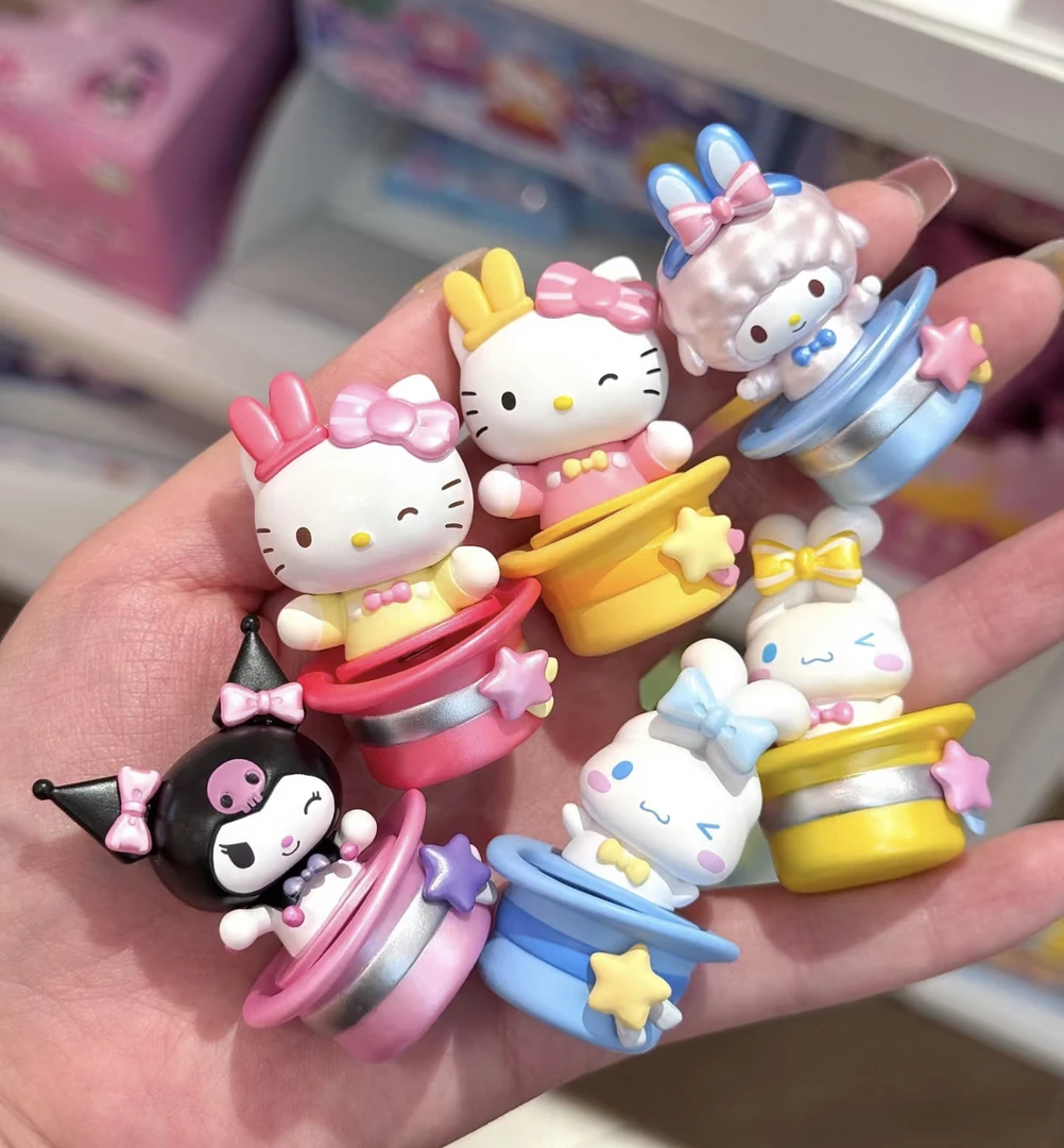 【代拆】正版三丽鸥惊奇魔术帽系列盲盒萌趣豆潮玩公仔萌粒摆件