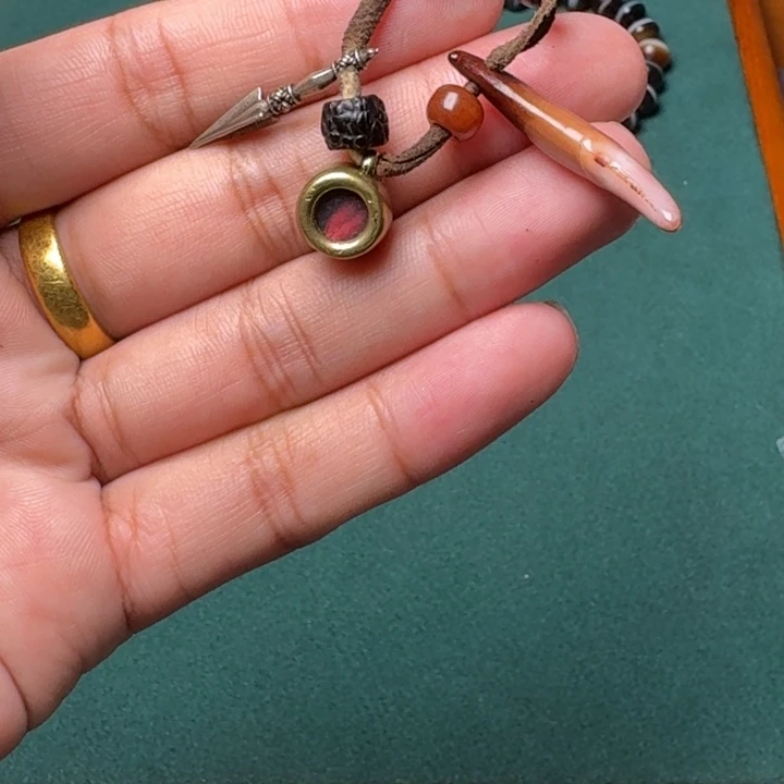 铜铁合金类铜菩提菩提吊坠项链套装