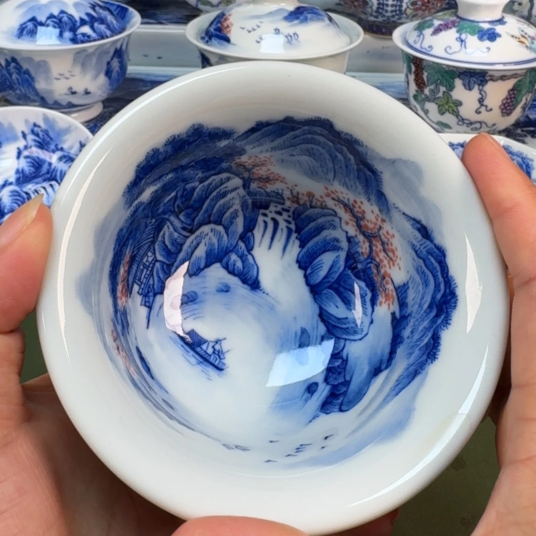 景德镇纯手绘茶具圆圆269