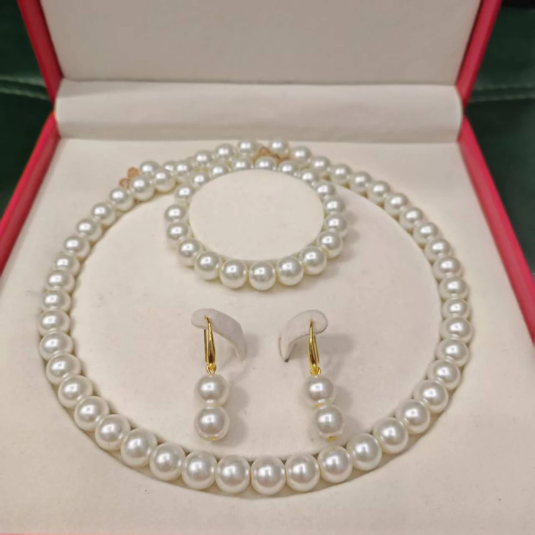 铜合金仿珍珠项链 项链akda气质白色时尚镶嵌经典奢华简约百搭