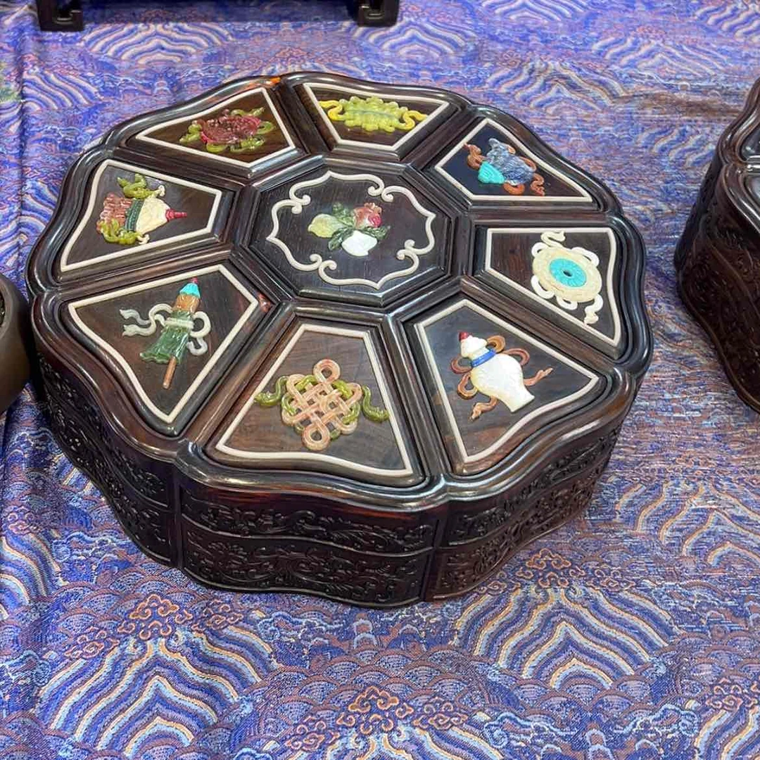 【闪购商品】红酸枝木类成套家具I***2果盒