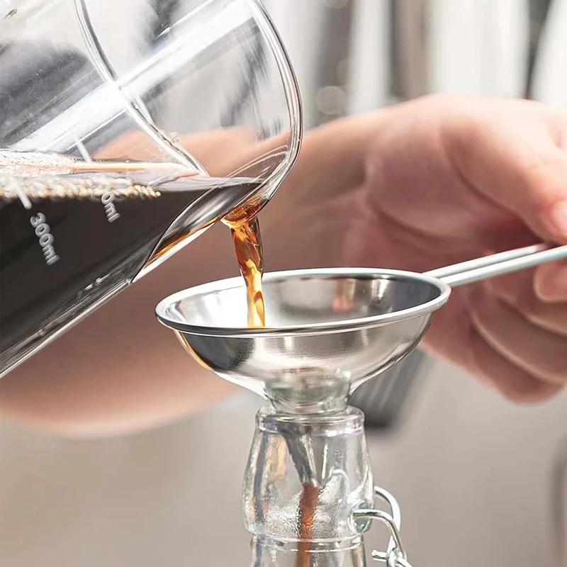 丸志【正品保证】【吉川不锈钢漏斗】日本进口不锈钢漏斗小口径厨房