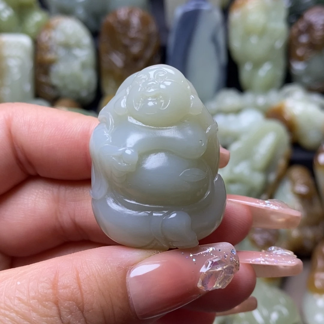 和田玉未镶嵌挂件