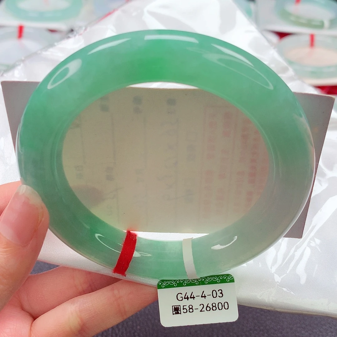 翡翠未镶嵌手镯缅甸天然a货翡翠手镯