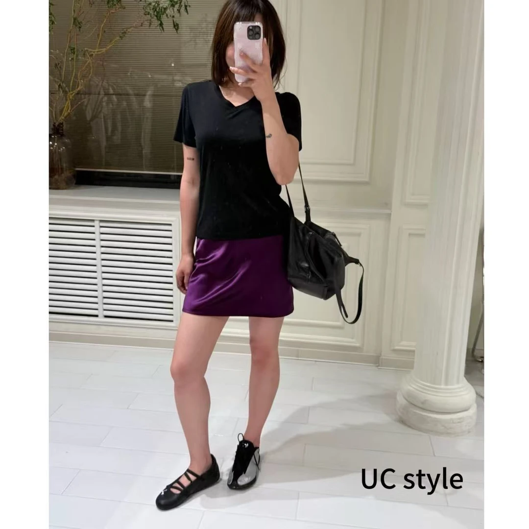 【UC STYLE】A8516夏日光泽感半裙主播穿S码