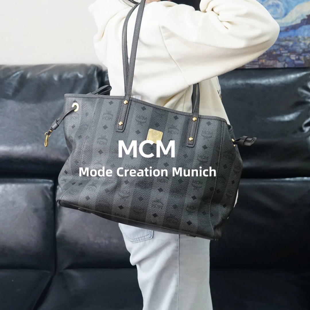 95新 MCM 灰色单肩包/WJ12620051/0051