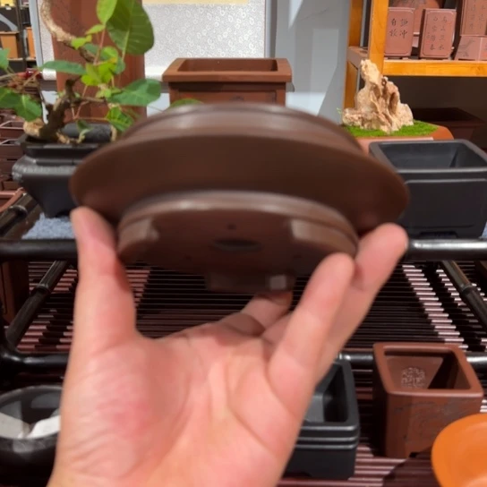 紫砂花盆原矿紫泥
